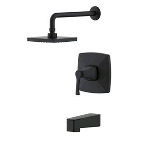 NIB GLACIER BAY CALANDINE SINGLE HANDLE 1-SPRAY TUB & SHOWER FAUCET MATTE BLACK